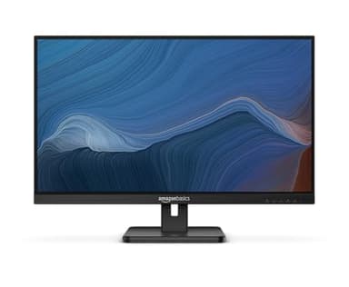 Amazon Basics 27 in IPS Monitor, Full HD 1080P, 75 Hz, Adjustable Stand, HDMI, Display Port, VGA Input, Built-in Speakers, VESA Compatible, Black