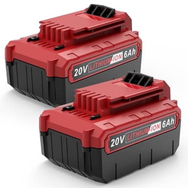Labtec PCC685L 20V 6000mAh Lithium Battery Replacement for Porter Cable 18V~20V Max Battery PCC685L PCC685LP PCC680L PCC682L PCCK602L2 PCC600 PCC640 Cordless Power Tools (Not Fit PC18B Series) 2Packs