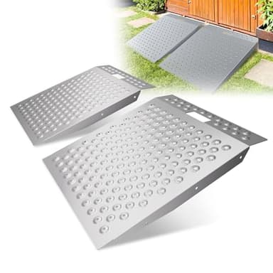 WHALEMOTOR Shed Ramp 2PC, Loading Ramp for Riding Mower, 29" L x48 W, 1500 lbs Capacity, Shed Storage Ramps for Sheds, Garages, Barns, ATV, Lawnmower, Golf Cart, Sturdy Anti-Slip Ramps