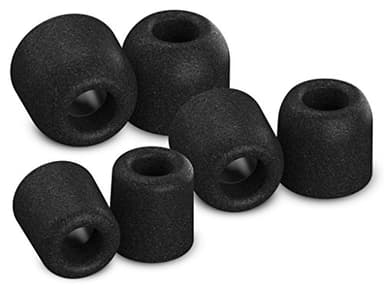 Comply 600 Core Series Memory Foam Replacement IEM Ear Tips, Black (S/M/L)