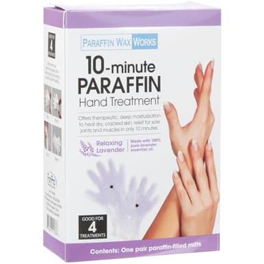 Paraffin Wax Works 10-Minute Paraffin Hand Treatment, Relaxing Lavender, Spa and Home Treatment Gloves, One-Pair