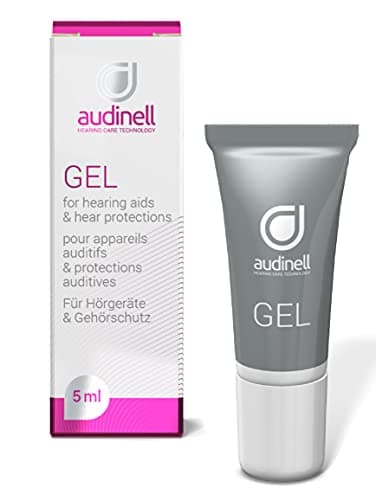 Audinell Ear Gel (5ml) | for Itchy Ears, Dry Skin, Rash, Eczema, Dermatitis | Naturally Hydrates, Moisturizes, Lubricates Ear Canal | Aids Insertion of Hearing Devices, Earbuds, Earplugs, Earmold