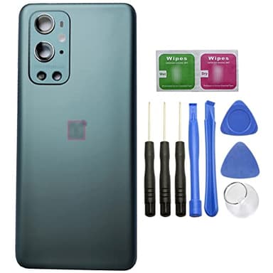 Ubrokeifixit for OnePlus 9 Pro Housing Rear Panel Back Glass Door Cover Replacement for OnePlus 9 Pro 5G 6.7" LE2121(NOT for 1+9R 6.55",NOT for 1+9 6.55") (1+9 Pro/Forest Green)