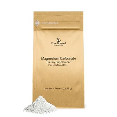 Pure Original Ingredients Magnesium Carbonate (1 lb) Magnesium Supplement, Non-GMO, Multi-Purpose