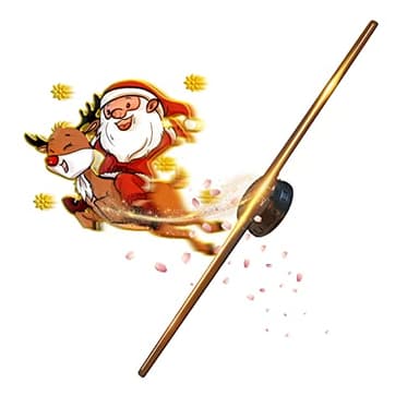 3D HologramFan,12.6-Inch Missyou 3D Holographic Projector Holographic Christmas Tree Advertising Display with Remote and Bluetooth ,700 Video Library for Business Store Signs,Bar,Casino,Party