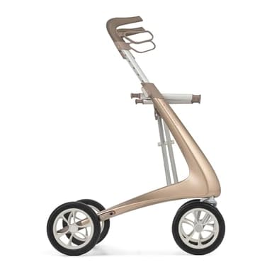 byACRE Carbon Ultralight Rollator Walker - 10.6 lbs Adult Walkers with 4 Wheels and Seat - Lightweight Seated Walkers with Wheels - Foldable Rolling Walker with Seat - Walker for Adults