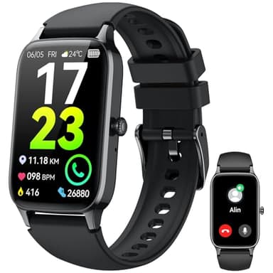 Smart Watch for Men Women(Answer/Make Call), 2025 Fitness Activity Tracker 1.57” Smartwatch with Heart Rate/Sleep Monitor/Pedometer/Calories/110+ Sports, IP68 Waterproof Fitness Watch for Android iOS