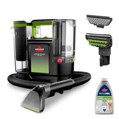 BISSELL® Little Green® Max Pet SmartMix Portable Carpet and Upholstery Deep Cleaner, Car/Auto Detailer, with SmartMix Technology, Self-Cleaning Tough Stain Tool and Pet Hair Removal Tool, 38572