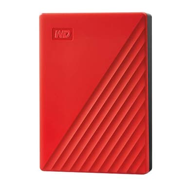 WD 4TB My Passport, Portable External Hard Drive, Red, backup software with defense against ransomware, and password protection, USB 3.1/USB 3.0 compatible - WDBPKJ0040BRD-WESN