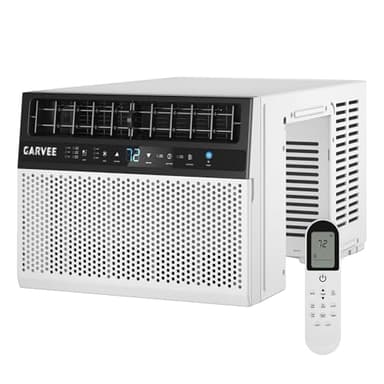 Garvee 8000 BTU u-Shaped Window Air Conditioner, Cools 350 Sq ft, Ultra Quiet with Open Window Flexibility, Remote Control, Ideal for Bedroom & Living Room