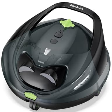 Pooloob PF1 Cordless Pool Vacuum Cleaner Robot for Daily Pool Maintenance, Floor Only Cleaning for Above/In Ground Pools, Triple Filtration, Floating Buoy & Tether, Not for Initial or Deep Cleaning