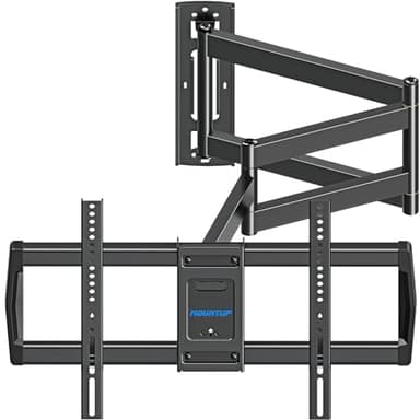 MOUNTUP 37.9" Long Arm TV Wall Mount for Most 42-75 Inch TVs, Full Motion Corner Wall Mount TV Bracket with Extension & Tilt & Swivel & Level Articulating Arm, Max VESA 600x400mm, Holds up to 99 lbs