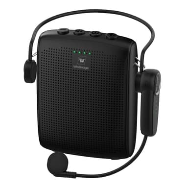 WinBridge Voice Amplifier with Bluetooth, Portable Speaker and Microphone Set, Wireless Mic Headset Speaker for Teachers, Tour Guide, Public Speaking, Fitness Instructors, Features Mute, 15W WB002