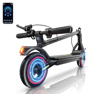 AYOLNY Electric Scooter for Adults & Teens, 500W Peak Motor, Up to 21 MPH Speed, Max 21 Miles Long Range, 8.5" Tires, APP Control, Lightweight & Foldable E Scooter