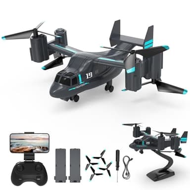 LMRC LM19-A Drone with HD Camera for Beginners, WiFi Live Video Remote Control Airplane, Easy & Ready to Fly RC Plane, RC Quadcopter Gift Toy for Boys, Girls age 14& Adults, 2 Batteries (LM19-A RC Drone with HD Camera)