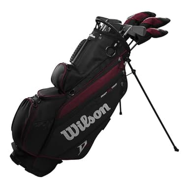 Wilson Deep Red Tour Complete Set with Stand Bag - Men's Righ Hand, Standard