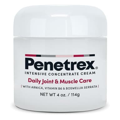 Penetrex Joint & Muscle Care - Soothing Massage Cream - Premium Whole Body Rub with Arnica, Vitamin B6 MSM & Boswellia - Non-Greasy 4oz Cream
