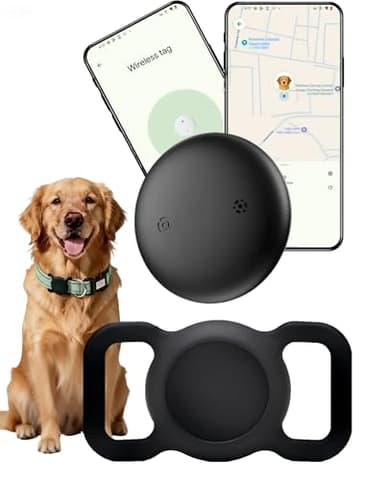 Android GPS Tracker for Dogs Collar - Dog GPS Tracker Smart Pet Activity Tracker, No Subscription, Works with Google Find My App Bluetooth Finder Tag, Anti-Lost for Keys, Cats, Items