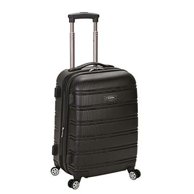 Rockland Melbourne Hardside Expandable Spinner Wheel Luggage, Carry-On 20", Black