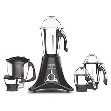 Vidiem Vstar Premium Mixer Grinder 750 Watts Free Service Kit included with UL certified motor 110Volts