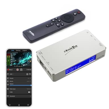 4K HDMI Video Recorder, ZowieREC, Premium Aluminum, DVR for Camcorders, Gaming Consoles, Laptops, PC, Playback on TV, Schedule Recording, Snapshot, Pause & Resume, TF Card & USB, No PC Required