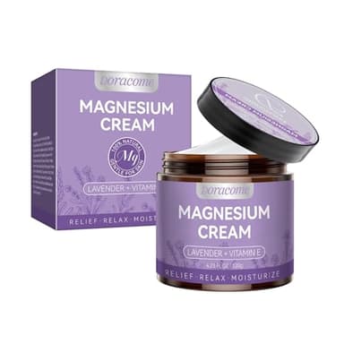 Doracome Magnesium Moisturizing Cream for Muscle Relief, Sleep Support and Stress Relief, Fast-Absorbing Formula,Skin Friendly,Lightly Scented