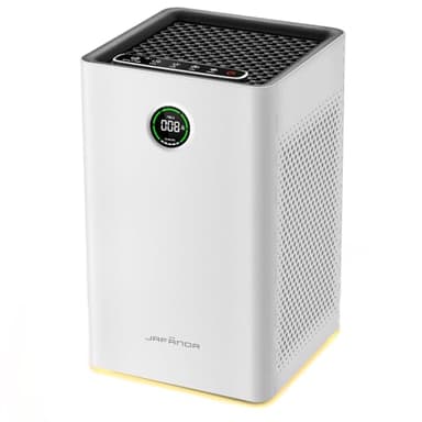 Jafända Air Purifiers for Home Large Room Up To 1190ft², True HEPA 13 Filter, Activated Carbon Remove 99.97% Dust Smoke Odor Pollen Pets Hair Dander Allergies, Quiet Sleep Mode 23dB, Night Light