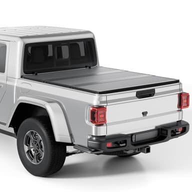 Tono King FRP Hard Folding Truck Bed Tonneau Cover Compatible with 2020-2026 Jeep Gladiator 5FT Bed (60.3"), Tri Fold Style