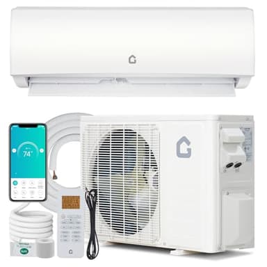 18.5 SEER2 Mini Split AC, 230V 9000 BTU Mini Split Heating and Coolings up to 450, Inverter Mini Split System w/Wifi,Remote Control, Low Nosie,Mini Split Air Conditioner for Home