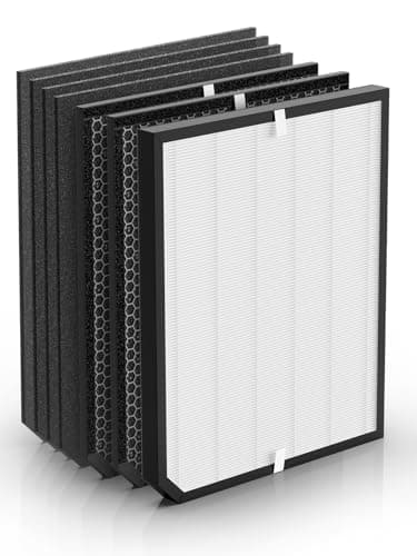 2000 Replacement Filters Compatible with Air Doctor 2000 & 2000i Air Purifiers, 1 High-Efficiency Filter, 2 Activated Carbon Filters and 4 Pre-Filters, Compare to Part # ADF2001, ADF2002, ADF2003