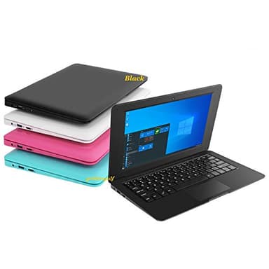 Goldengulf Windows 10 Computer Laptop Mini 10 Inch 32GB Ultra Thin and Light Netbook Quad Core CPU PC HDMI WiFi USB YouTube (Black)