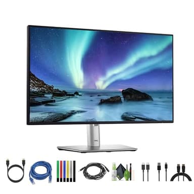 Dell P2424HT 23.8″ Full HD (1920×1080) Multi-Touch Screen Monitor | 10-Point Touch, USB-C Connectivity, Height-Adjustable Stand + Network Cable + Headphone Extender + HDMI Cable + Cleaning Kit + More
