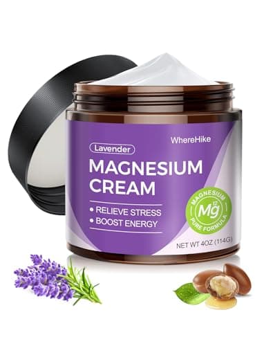 STILIP Natural Topical Magnesium Cream – Magnesium Lotion for Nighttime Skin Care, Lightweight Moisturizing Body Cream for Daily Relaxation Routine & Deep Hydration-Lavender