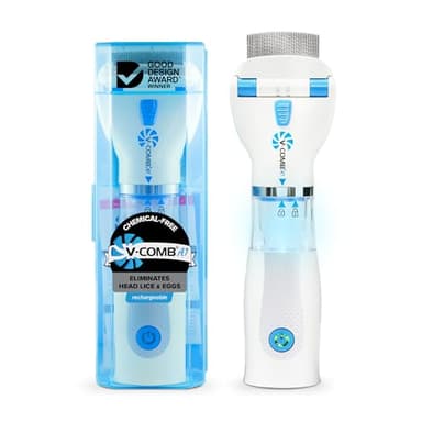 A1 Rechargeable Chemical-Free Lice Removal Electric Comb, Pack of Refill Filters, Natural Head Lice Solution for Children & Adults, Electric Lice Vacuum Comb, for All Hair Types, Gentle Lice Care