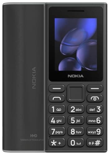 Nokia 105 2G (TA-1683) Dual Sim | International Model | Feature Phone with 2G Capabilities Only | Not for Verizon, Sprint, Xfinity, ATT, Cricket - (Black)