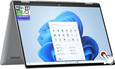HP Envy x360 16" 2K WUXGA Touchscreen 2-in-1 Laptop, AMD Ryzen 5 8640HS Processor, 8GB RAM 1TB SSD, Backlit Keyboard, Wi-Fi 6E, Bluetooth, HDMI, Webcam, Windows 11 Home, Silver