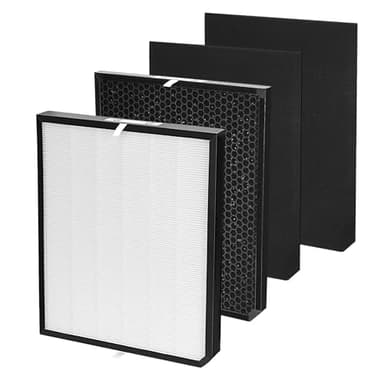 Filters Replacement Set for AD3500 Compatible with AD3500, 3500i Air Purifier (1 Efficiency Filter + 1 Carbon Filter + 2 Pre-Filters) 4-Pack