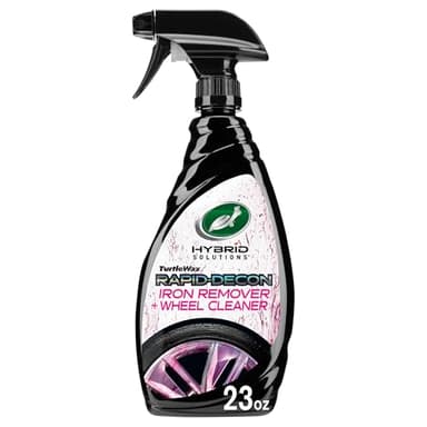 Turtle Wax Hybrid Solutions Rapid Decon Iron Remover, 23 fl oz, Wheel Cleaner, Versatile Iron Remover and Tire Cleaner