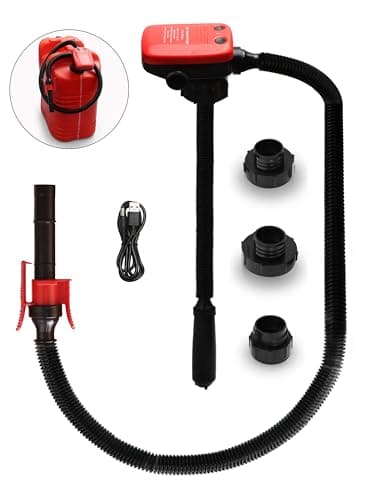 FUELIO Rechargeable Fuel Transfer Pump - Electric Gas Pump For Gas Can - Auto Stop Gas Transfer Pump