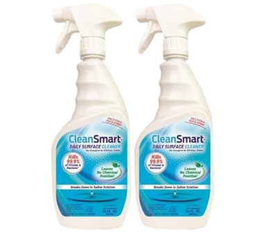 CleanSmart Daily Surface Cleaner and Pet-Safe Disinfectant, Kills 99.9% of Viruses, Bacteria, 23 ounce Bottle (Pack of 2)