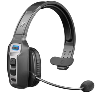 BRAMMAR Trucker Bluetooth Headset with AI Noise Cancellation Microphone, Trucker Headset with 65Hrs Talk Time & Mute Button, Multipoint Connection, Bluetooth Headsets Fit for Truck Drivers/Cell Phones