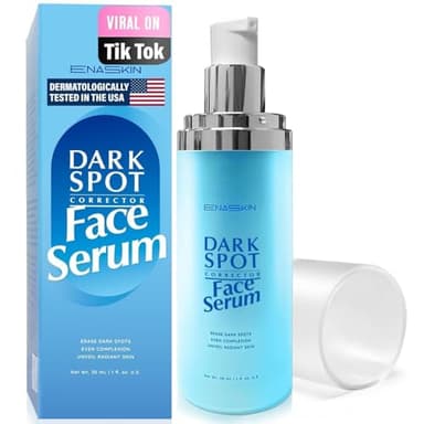 EnaSkin Dark Spot Remover for Face: Hyperpigmentation Body Treatment for Freckles Melasma Age Spot Sun Spot - Dark Spots Corrector Serum for Women and Men (1.0 Fl Oz)