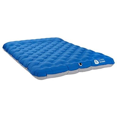 Sierra Designs Queen Campaign Air Mattress | Air Bed for Car Camping and Travel | Full TPU Construction Means no Harmful or Toxic Materials | Includes Battery Operated Pump of Easy Fast Inflation