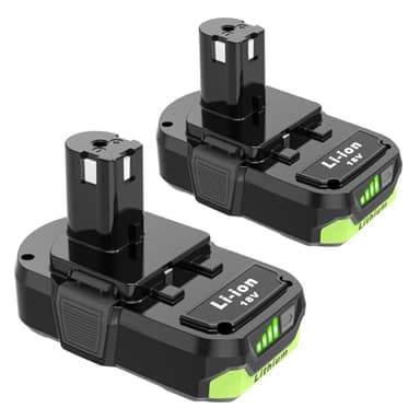 PEYESTEN 2 Packs 3.0 Replacement for Ryobi 18V Lithium Battery, Compatible with Ryobi 18 Volt ONE+ System Power Tools
