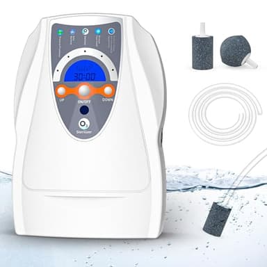 VTAR Ozone Machine, 500mg/h Multipurpose Ozone Machine Purify Air, Water, Fruits, Vegetables, Toothbrushes, Aquarium. Fruit Cleaner Device in Water——White