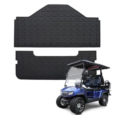 Kingna Floor Mats Compatible with 2023-2025 Evolution D5 Golf Cart (D5 Ranger and D5 Maverick with and Without The Plus) 2+2 Model TPE All Weather Guard Protector Accessories