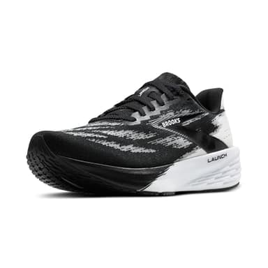 Brooks Men’s Launch 11 Neutral Running Shoe - Black/White - 12 Wide