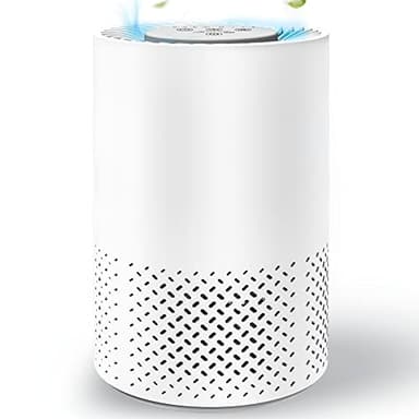 Air Purifier for Home, Baby, Dorm Room - Portable Desktop Air Cleaner for Home - Small HEPA Air Purifier for Bedroom, Baby Room, Dorm, Home Office Desktop with UV light & Ionizer - InvisiClean Stella