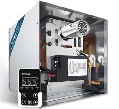 RV Tankless Water Heater 65,000 BTU Endless Hot Water Supply,3.96 GPM, Propane Gas, Camper Water Heater Without Door, Best High Altitude Performance, Freeze Protection