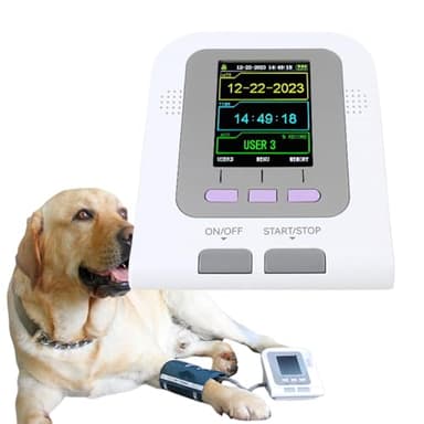 Digital Veterinary Blood Pressure Monitor Cuff, Veterinary Equipment, Dog/cat/Pets Animal Care, 3 Mode 3 Cuffs Electronic Sphygmomanometer, for Home Use & Pulse Rate Monitoring Meter